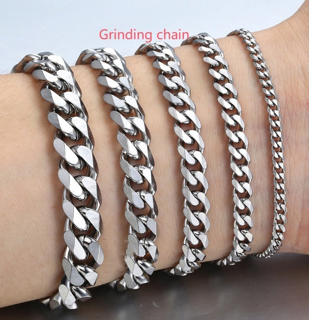 Stainless Steel Bracelet Hip Hop Men And Women Simple