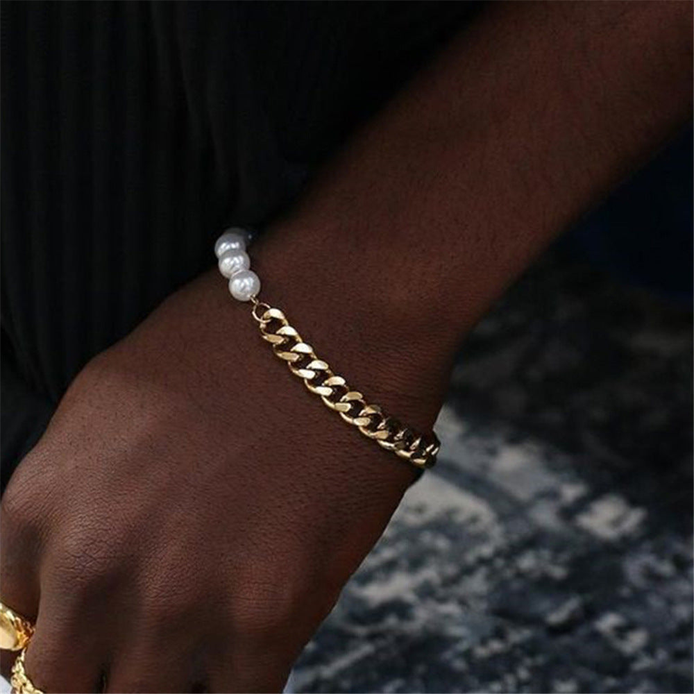 Pearl Bracelet Cold Fashion Hip Hop Simplicity