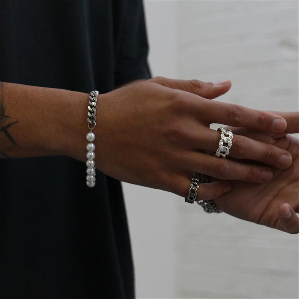 Pearl Bracelet Cold Fashion Hip Hop Simplicity