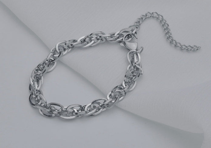 Cross-border Retro Chain Bracelet Men And Women Simple Hundred